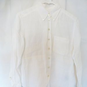 3/4 sleeve linen button down